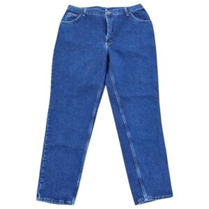 Jeans 18x32 all cotton dark blue straight leg RARE VF Wrangler made in USA